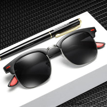 Carica l&#39;immagine nel visualizzatore di Gallery, 2022  Classic retro  polarized sunglasses Men Women BRAND DESIGN rice nail square half frame driver driving sunglasses UV400