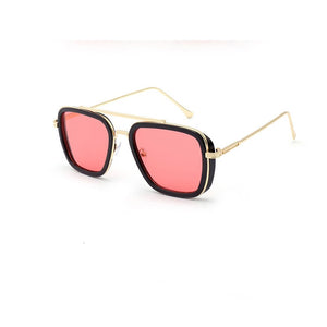 2023 European and American sunglasses, trendy square sunglasses, European and American retro punk glasses