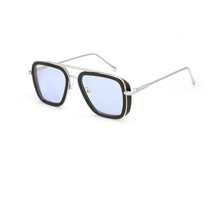 2023 European and American sunglasses, trendy square sunglasses, European and American retro punk glasses