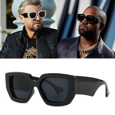 2023  Brand Designer Oversized Polygon Sunglasses Men Vintage Shield Cool Ins women Sun Glasses uv400