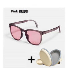 Load image into Gallery viewer, 2023  Folded sunglasses Light sunglasses Women  Sunglasses Small Frame Round Driving Retro Outdoor Glasses UV400
