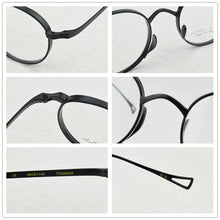 Load image into Gallery viewer, 2023  Brand Round Titanium Glasses Frame Men Optical Myopia Prescription Eyeglasses Frame Women Ultralight Eyewear 113