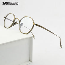 Load image into Gallery viewer, 2023  Brand Titanium Glasses Frame Men Optical Myopia Prescription Eyeglasses Frame Women Ultralight Hexagon Eyewear