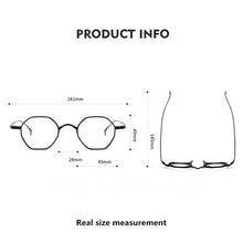 Load image into Gallery viewer, 2023  Brand Titanium Glasses Frame Men Optical Myopia Prescription Eyeglasses Frame Women Ultralight Hexagon Eyewear