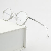 Load image into Gallery viewer, 2023  Brand Titanium Glasses Frame Men Optical Myopia Prescription Eyeglasses Frame Women Ultralight Hexagon Eyewear