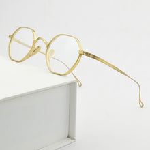 Load image into Gallery viewer, 2023  Brand Titanium Glasses Frame Men Optical Myopia Prescription Eyeglasses Frame Women Ultralight Hexagon Eyewear