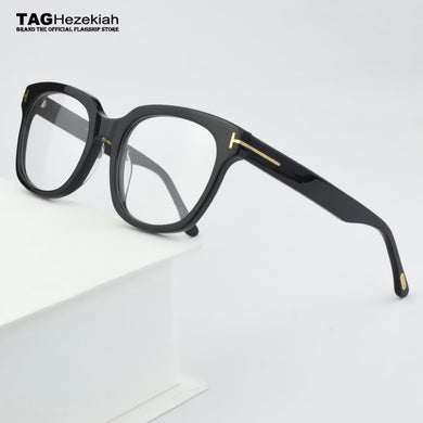 2023 TF5537 glasses frame men Retro Vintage brand eye glasses frames for women square myopia prescription eyeglasses