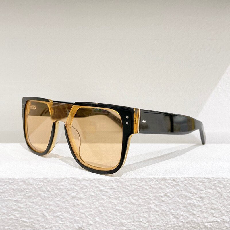 2023 big oval frame leopard print white black women sunglasses 6867  men glasses anti UV400