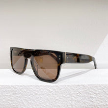 Load image into Gallery viewer, 2023 big oval frame leopard print white black women sunglasses 6867  men glasses anti UV400