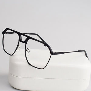 2023 black frame irregular myopia glasses for men
