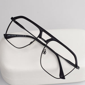 2023 black frame irregular myopia glasses for men