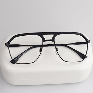 2023 black frame irregular myopia glasses for men