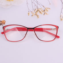 Load image into Gallery viewer, 2023 design women glasses butterfly full rim diamonds decoration can prescription myopia reading lens red pink black blue