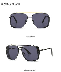 2022  fashion sunglasses men ins style frameless trim square sunglasses men's trendy 3326 glasses