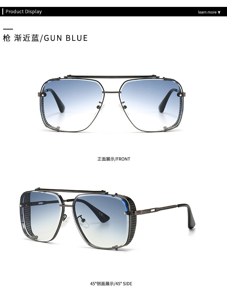 2022  fashion sunglasses men ins style frameless trim square sunglasses men's trendy 3326 glasses