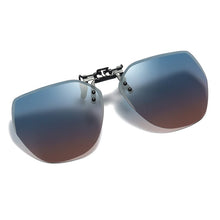 Load image into Gallery viewer, 2023 flip-up sunglasses polarized clip frameless polygonal male and female sunglasses clip colorful myopia clip