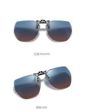 Load image into Gallery viewer, 2023 flip-up sunglasses polarized clip frameless polygonal male and female sunglasses clip colorful myopia clip