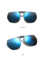 Load image into Gallery viewer, 2023 flip-up sunglasses polarized clip frameless polygonal male and female sunglasses clip colorful myopia clip