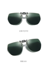 Load image into Gallery viewer, 2023 flip-up sunglasses polarized clip frameless polygonal male and female sunglasses clip colorful myopia clip