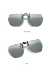 Load image into Gallery viewer, 2023 flip-up sunglasses polarized clip frameless polygonal male and female sunglasses clip colorful myopia clip