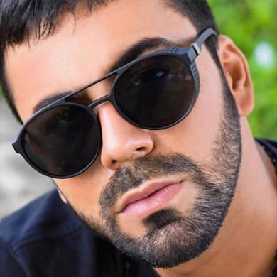 2023 round frame men's sunglasses cyberpunk style steampunk sunglasses men's outdoor driving fishing glasses