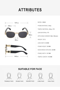 2023 steampunk design sunglasses men's online celebrity small frame sunglasses men's sunglasses UV400