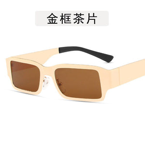 2023 steel frame  brand design men's Sunglasses European and American trend Street Photo women's Sunglasse