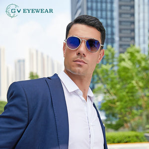 2023 style retro glasses men shade European and American steampunk style man trendy outdoor drive comfort sunglasses