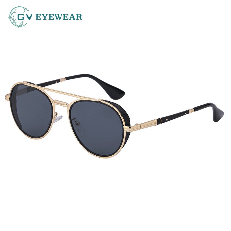 2023 style retro glasses men shade European and American steampunk style man trendy outdoor drive comfort sunglasses