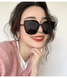 Occhiali da sole con montatura quadrata stile 2023 Occhiali da sole in stile europeo e americano, occhiali personalizzati in versione coreana a forma di occhio di gatto