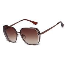 Carica l'immagine nel visualizzatore di Gallery, 2022 sunglasses female sun protection and uv protection round face thin sunglasses square gradient color Korean version glasses