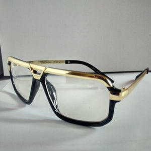 2023 Tony Stark Sunglasses Iron Men Sun Glasses Rectangle Vintage transparent trendy sun glasses metal frame sunglasses sunshade silver blue / other