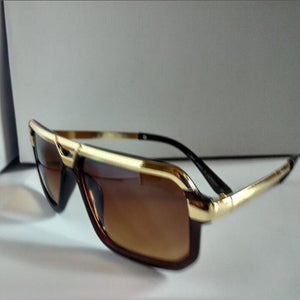 2023 Tony Stark Sunglasses Iron Men Sun Glasses Rectangle Vintage transparent trendy sun glasses metal frame sunglasses sunshade silver blue / other