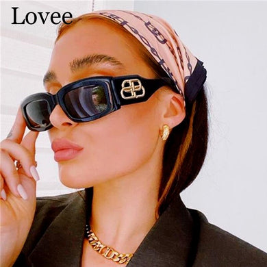 2023 sunglasses trend rectangle  designer sun glasses for women black shades glasses men summer square uv400 gafas