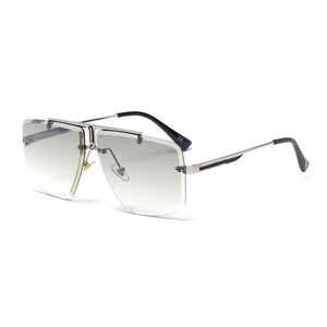 2022 the  tide of men and women  street snap frameless sunglasses phnom penh square sunglasses