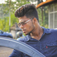 Load image into Gallery viewer, 2022 the  tide of men and women  street snap frameless sunglasses phnom penh square sunglasses