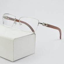 Load image into Gallery viewer, 2023 titanium glasses frame men  brand eye glasses frames for women retro myopia computer spectacle frames Wooden
