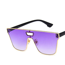 Carica l&#39;immagine nel visualizzatore di Gallery, 2023 trend personality sunglasses ocean piece men and women European and American conjoined square Sunglasses Uv