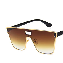 Carica l&#39;immagine nel visualizzatore di Gallery, 2023 trend personality sunglasses ocean piece men and women European and American conjoined square Sunglasses Uv
