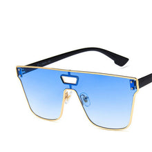 Carica l&#39;immagine nel visualizzatore di Gallery, 2023 trend personality sunglasses ocean piece men and women European and American conjoined square Sunglasses Uv