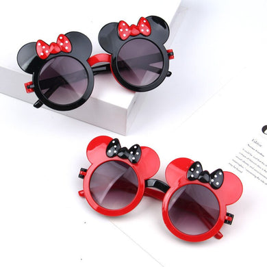 2023Cartoon Lovely Kids Sunglasses Bear Shape Frame Girls Children Sun Glasses Round Street Beat Baby Boy Eyeglasses Cute Shades