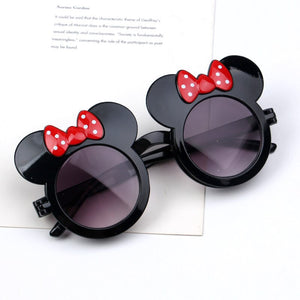 2023Cartoon Lovely Kids Sunglasses Bear Shape Frame Girls Children Sun Glasses Round Street Beat Baby Boy Eyeglasses Cute Shades