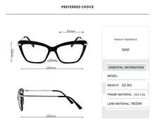 Load image into Gallery viewer, 2022Cat eye Glasses Frames Women Trending Leopard  Styles Brand Optical Computer eye galses female clear lens Spectacle