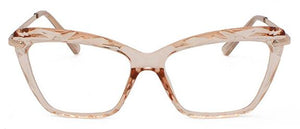 2022Cat eye Glasses Frames Women Trending Leopard  Styles Brand Optical Computer eye galses female clear lens Spectacle