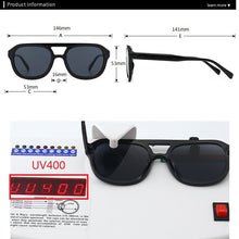 Load image into Gallery viewer, 2023Double Bridges Sunglasses Women Men Vintage Round Eyewear Trending Male Sun Glasses Sunshades UV400 gafas de sol