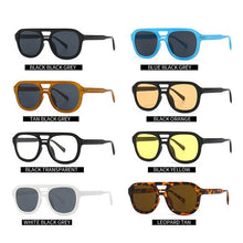 Load image into Gallery viewer, 2023Double Bridges Sunglasses Women Men Vintage Round Eyewear Trending Male Sun Glasses Sunshades UV400 gafas de sol