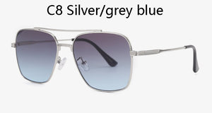 2023Flight Seven 007 Rock Style Gradient Pilot Sunglasses Men Square  Brand Design Sun Glasses Oculos De Sol UV400