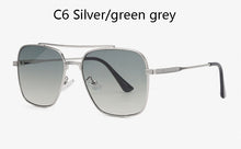 Load image into Gallery viewer, 2023Flight Seven 007 Rock Style Gradient Pilot Sunglasses Men Square  Brand Design Sun Glasses Oculos De Sol UV400