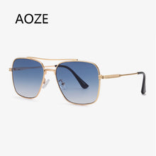Load image into Gallery viewer, 2023Flight Seven 007 Rock Style Gradient Pilot Sunglasses Men Square  Brand Design Sun Glasses Oculos De Sol UV400