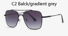 Load image into Gallery viewer, 2023Flight Seven 007 Rock Style Gradient Pilot Sunglasses Men Square  Brand Design Sun Glasses Oculos De Sol UV400
